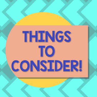 Şeyler düşünün gösterilen metin işareti. Kavramsal fotoğraf aklıma bir şey hakkında dikkatli bir daire fotoğraf gölge gelme dışarı ile boş renk dikdörtgen seçim yapmak için.