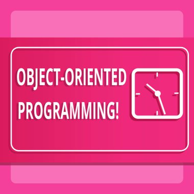 Nesne yönelimli programlama gösterilen not yazma. İş fotoğraf vitrine dil modeli nesneleri yerine eylemleri.