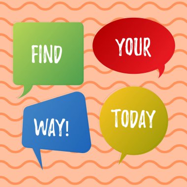 Kavramsal el yazma Your Way bul gösterilen. İş fotoğraf metin bakmak için demonstratingal yön amaç yolu hedeflere ulaşmak için.