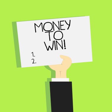 Para kazanmak için gösterilen not yazma. İş fotoğraf vitrine hesaplama gelirleri olacak bir şeyi elde.