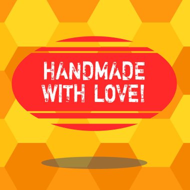 El yazısı metin ile el yapımı aşk yazma. Kavram anlamı büyük kalite boş renk Oval şekli ile yatay şerit yüzen ve gölge fotoğraf makinesiyle değil el tarafından yapılmıştır.