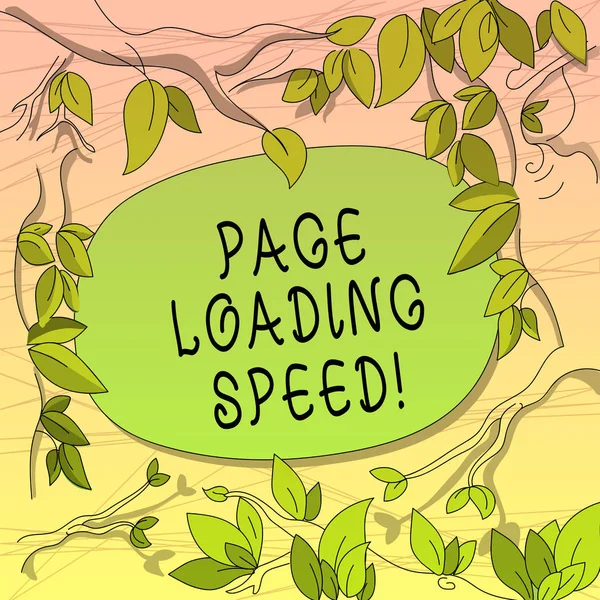 Conceptual hand writing showing Page Loading Speed. Business photo ...