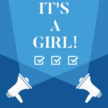 Word metin o S A kız yazma. Bebek şirin pastel bekliyor için iş kavramı çok pembe renkler.