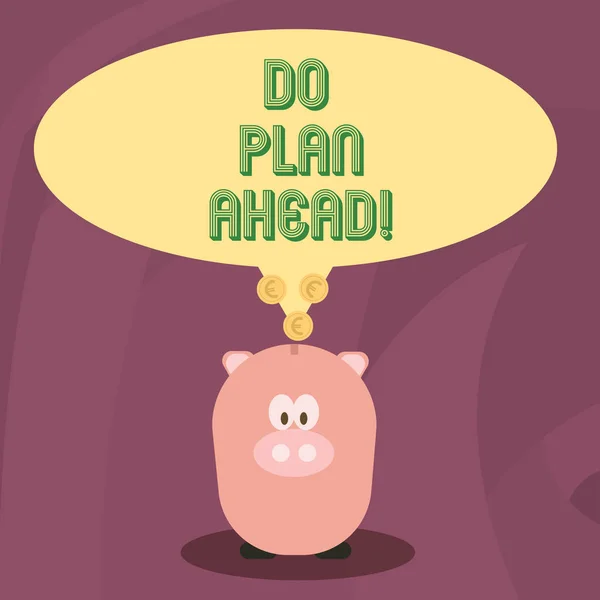 Word schrijven tekst doen Plan vooruit. Businessconcept voor Planning stappen voor het verkrijgen van succes plannen planning. — Stockfoto
