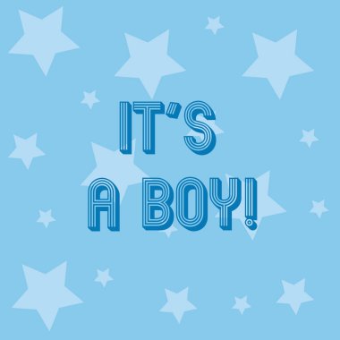 Kavramsal el o S A Boy gösteren yazma. Bir erkek bebek şirin mavi renkleri bekliyor bir sürü araba oyuncak vitrine iş fotoğraf.