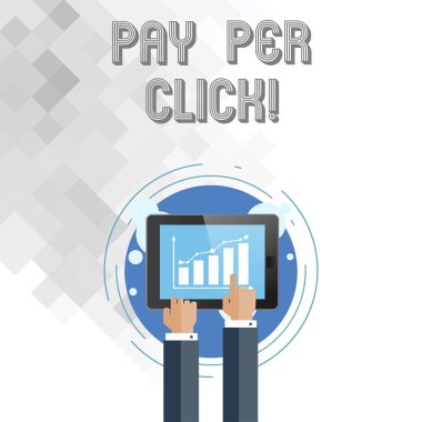 Yazılı not showingpay tıklama başına. Internet reklam modeli arama motoru pazarlama stratejisi vitrine iş fotoğraf.