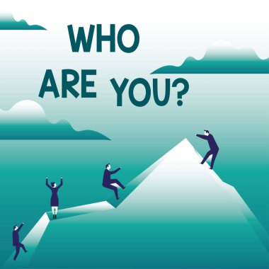 Are You gösterilen not yazma. Tanıtmak tanımlamak kendiniz demonstratingality seviyor sevmeyen vitrine iş fotoğraf.