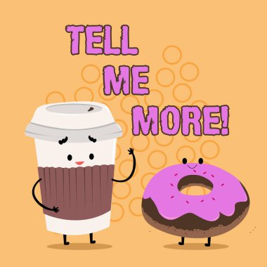 Word yazı metni diğer Tell Me. Daha fazla bilgi paylaşımı bir konuşma başlatmak için bir çağrı için iş kavramı.