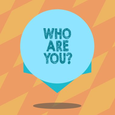 Are You gösterilen metin işareti. Kavramsal fotoğraf tanıtmak kendinizi tanıtın demonstratingality seviyor hoşlanmadığı şeyleri boş renk daire yüzen fotoğraf gölge ve tasarım kenarında.