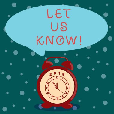 Word metin Let us biliyorum yazma. Haberdar etmek için iş kavramı temas halinde bir durum tutmak hakkında sormak için tavsiye.