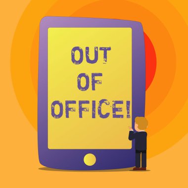 Kavramsal el işyeri dışında gösterilen yazma. Metin iş dışında kimse Break dinlenmek eğlence iş zamanında fotoğraf iş.