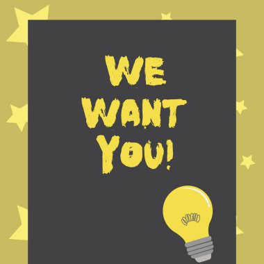 Kavramsal el biz Want You gösterilen yazma. İş fotoğraf metin şirket pozisyon arıyor yetenekleri iş istihdam için kiralamak istiyor.