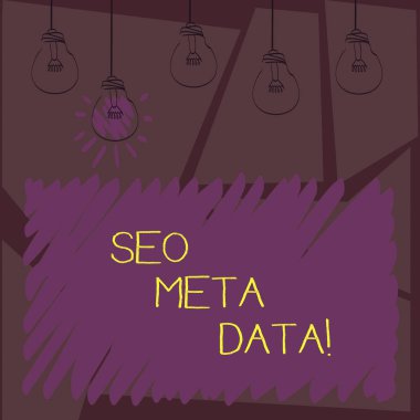 Yazılı not showingseo Meta veri. Arama Motoru Optimizasyonu Online pazarlama stratejisi vitrine iş fotoğraf.