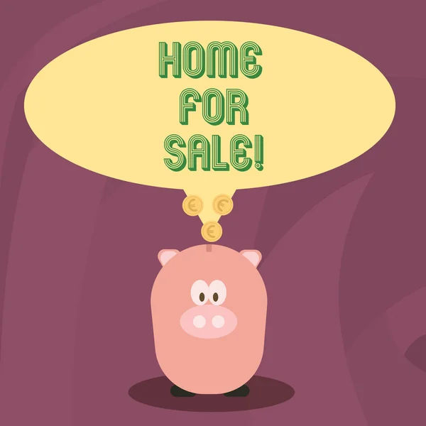 쓰기 텍스트 홈 판매를 위한 단어. 집 부동산 제공 구입할 수에 대 한 비즈니스 개념. — 스톡 사진
