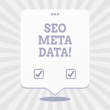 Word metin Seo Meta veri yazma. Arama Motoru Optimizasyonu pazarlama stratejisi online iş kavramı.