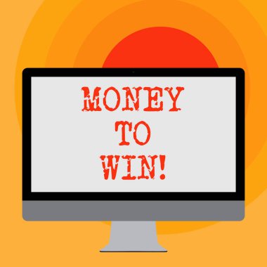 Para kazanmak için gösterilen not yazma. İş fotoğraf vitrine hesaplama gelirleri olacak bir şeyi elde.