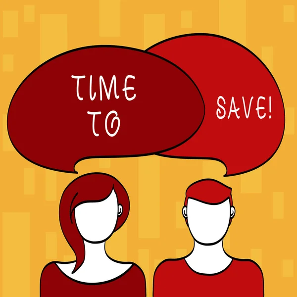 Texto de escritura a mano Tiempo para ahorrar. Concepto significado Comience a ahorrar dinero para el futuro o los próximos planes Invierte . —  Fotos de Stock