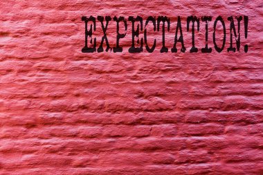 Kavramsal el beklenti gösterilen yazma. İş fotoğraf metin meteorolojik araştırma analisti hava tahmini tuğla duvar sanatı duvarda yazılı Graffiti motivasyonel arama gibi tahmin eder..