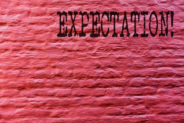 Kavramsal el beklenti gösterilen yazma. İş fotoğraf metin meteorolojik araştırma analisti hava tahmini tuğla duvar sanatı duvarda yazılı Graffiti motivasyonel arama gibi tahmin eder..