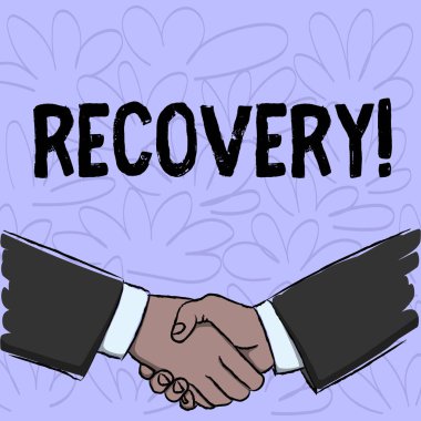 Conceptual hand writing showing Recovery. Business photo text Return to normal state of health Regain possession or control. clipart