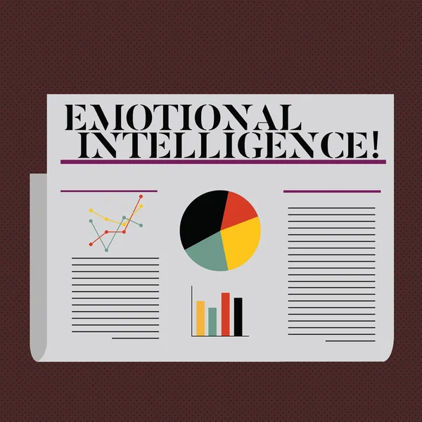 Szó szöveg írása érzelmi intelligencia. Üzleti koncepció kapacitás ellenőrzése, és ne feledje, az érzelmek demonstratingal. — Stock Fotó