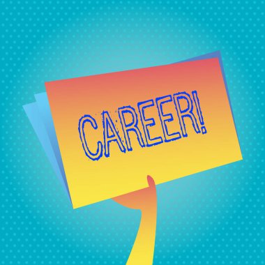 Kariyer gösterilen metin işareti. Kavramsal fotoğraf uygun rehberlik ile hayalinizdeki iş bulma.