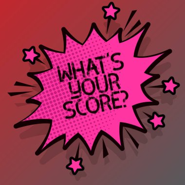Kavramsal el ne S Your Scorequestion gösterilen yazma. Söyle kişisel bireysel değerlendirme ortalama sonuçlar vitrine iş fotoğraf.