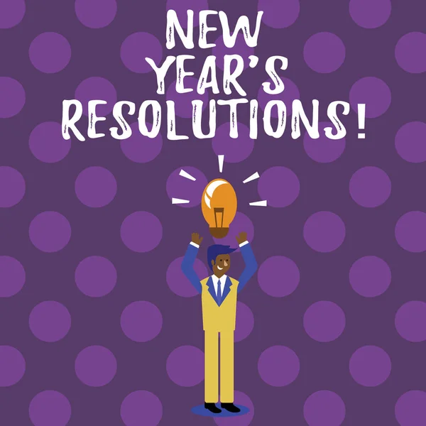 Word writing text New Year S Resolutions. Business concept for Goals Objectives Targets Decisions for next 365 days. — Stock Photo, Image