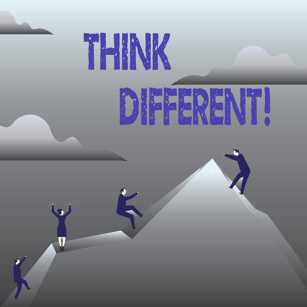 Текст почерка думает иначе. Концепция, означающая переосмысление изменений в видении, приобретает новые идеи
.