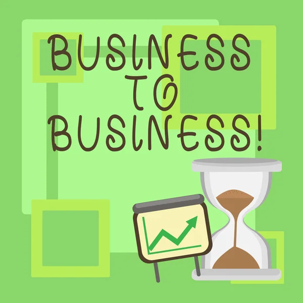 Manuscrito texto Business To Business. Conceito significado Campo de trabalho análise de negócios ocupado trabalho duro parar de jogar . — Fotografia de Stock