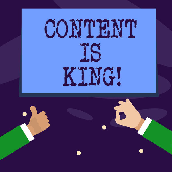 Текст текста Содержание является королём. Бизнес-концепция для статей или сообщений может гарантировать вам успех рекламы
.