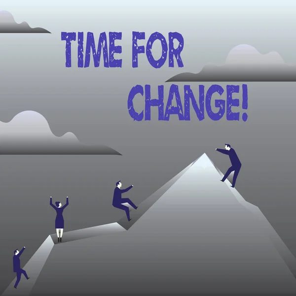 Zeit für Veränderungen. Konzept bedeutet Veränderung Moment Evolution Neuanfänge Chance zu wachsen. — Stockfoto