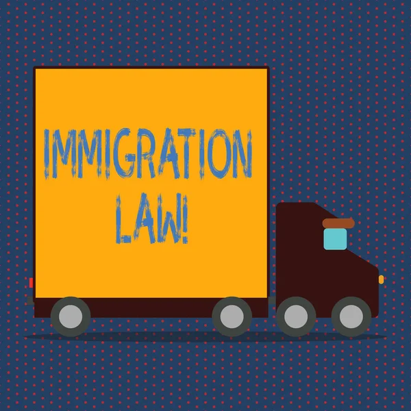 Γράφοντας κείμενο λέξη νομοθεσίας για τη μετανάστευση. Επιχειρηματική ιδέα για τους εθνικούς κανονισμούς για τους κανόνες απέλαση μεταναστών. — Φωτογραφία Αρχείου