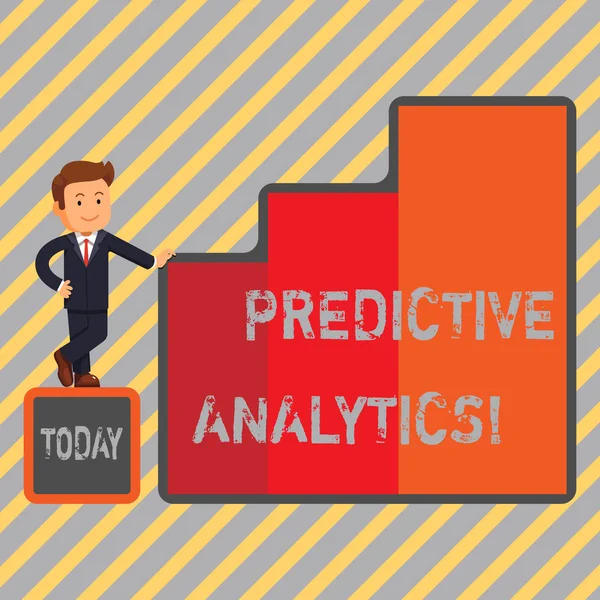Nota di scrittura che mostra Analisi Predittiva. Business photo showcase Metodo di previsione Analisi Statistica Perforanalysisce . — Foto Stock