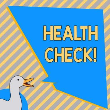 Kavramsal el sağlık kontrolü gösterilen yazma. İş fotoğraf metin tıbbi muayene tanı testleri hastalıkları önlemek için.