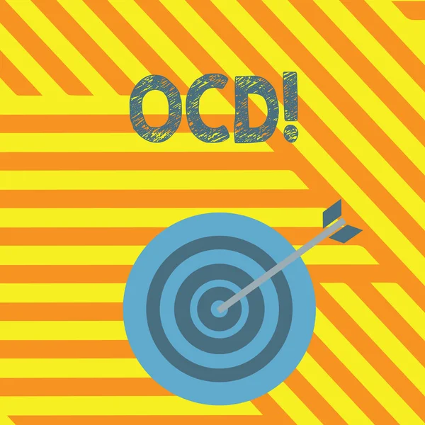 Написання тексту почерком Ocd. Концепція що означає " Спостережливий об'єктивний розлад " Психологічні захворювання Медичний стан . — стокове фото