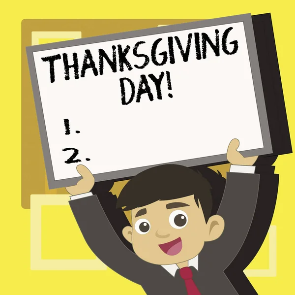 Manuscrito texto escrevendo Dia de Ação de Graças. Conceito significado Celebrando gratidão gratidão feriado novembro . — Fotografia de Stock