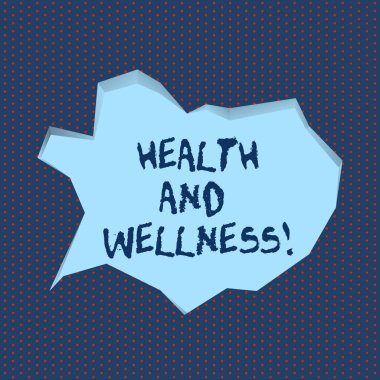 Sağlık ve Wellness yazma el yazısı metin. Anlamı iyi olmanın sağlıklı gıda egzersiz içecek su şekil kavramı.
