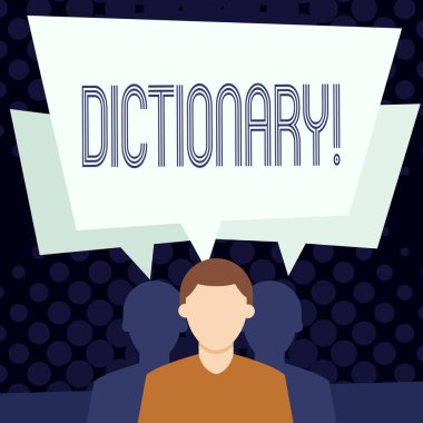 Sözlük gösterilen metin işareti. Kavramsal fotoğraf başka bir öğrenme vocabs ve kitaptan eş anlamlı.