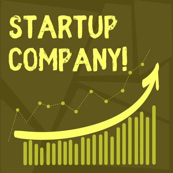 Conceptuele hand schrijven startbedrijf tonen. Zakelijke foto tekst ontstaan nieuw bedrijf gemaakt door nieuwe ondernemers. — Stockfoto