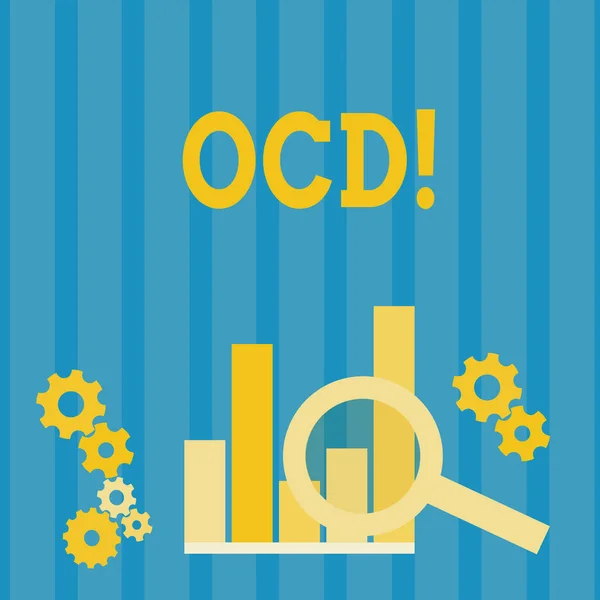 Текст для почерку Ocd. Концепція що означає " Спостережливий об'єктивний розлад " Психологічні захворювання Медичний стан . — стокове фото