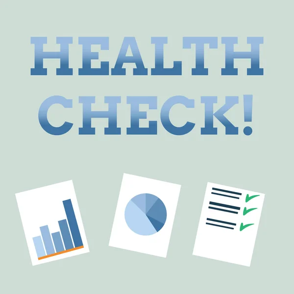 Handgeschreven tekst "gezondheidscontrole". Begrip betekenis van medische onderzoek diagnose Tests om ziekten te voorkomen. — Stockfoto