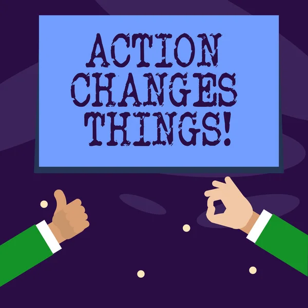Programu Word, pisanie tekstu akcja zmiany rzeczy. Koncepcja biznesowa dla robi coś jest jak łańcuch, poprawy odzwierciedla. — Zdjęcie stockowe