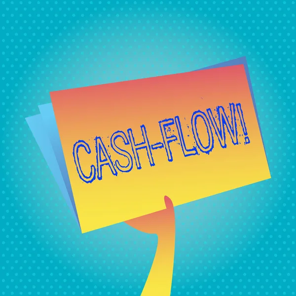 Szöveg jel mutatja a Cash-Flow. Fogalmi fotó virtuális mozgását a pénz, a cég pénzügyi osztályának statisztika. — Stock Fotó
