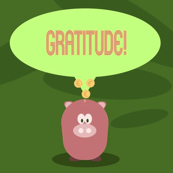 A escrever um bilhete a mostrar Gratidão. Foto de negócios showcasing Qualidade de ser grato Apreciação Agradecimentos Reconhecimento . — Fotografia de Stock