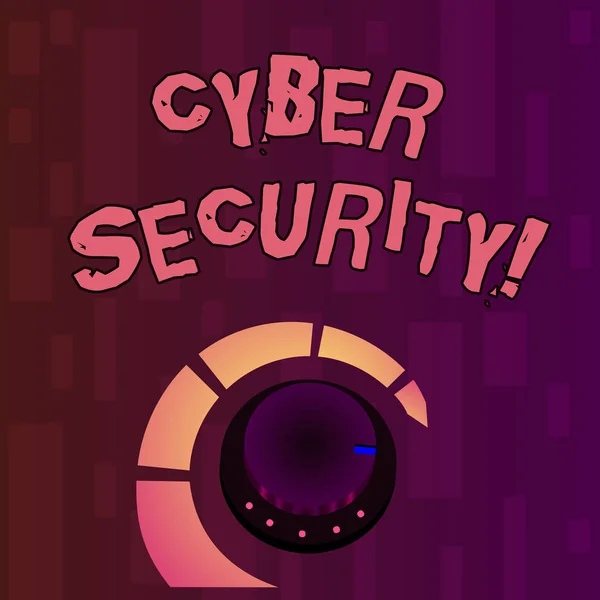 Handschrift Text Schreiben Cyber-Sicherheit. Konzept bedeutet Online-Verhinderung von Angriffen Viren verschlüsseln Informationen. — Stockfoto