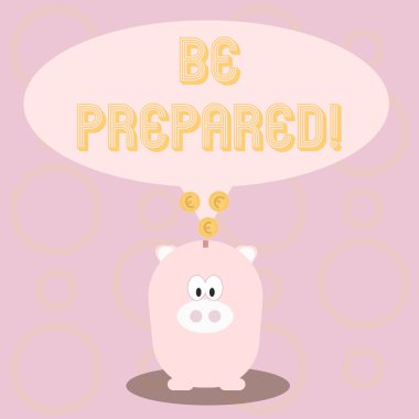 Hazırlıklı gösterilen metin işareti. Kavramsal fotoğraf adlı hazır kendinizi hazırlama bir fırsat bulursam.