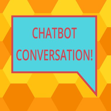 El yazısı metin sohbet etmek konuşma yazma. Sanal Yardımcısı yapay zeka boş dikdörtgen renk konuşma balonu sınır fotoğraf sağ el ile sohbet anlam kavramı.