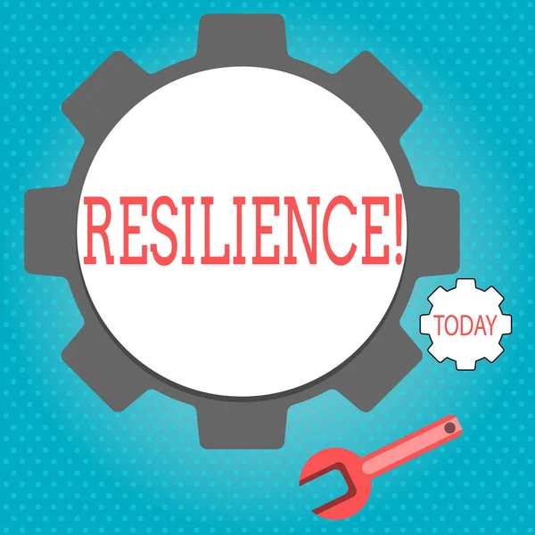 Segno di testo che mostra Resilienza. Foto concettuale Capacità di recuperare rapidamente dalle difficoltà Persistenza . — Foto Stock