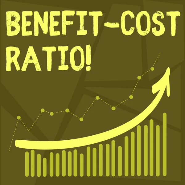 Conceptual hand writing showing Benefit Cost Ratio. Business photo text Relationship between the costs and benefits of project.